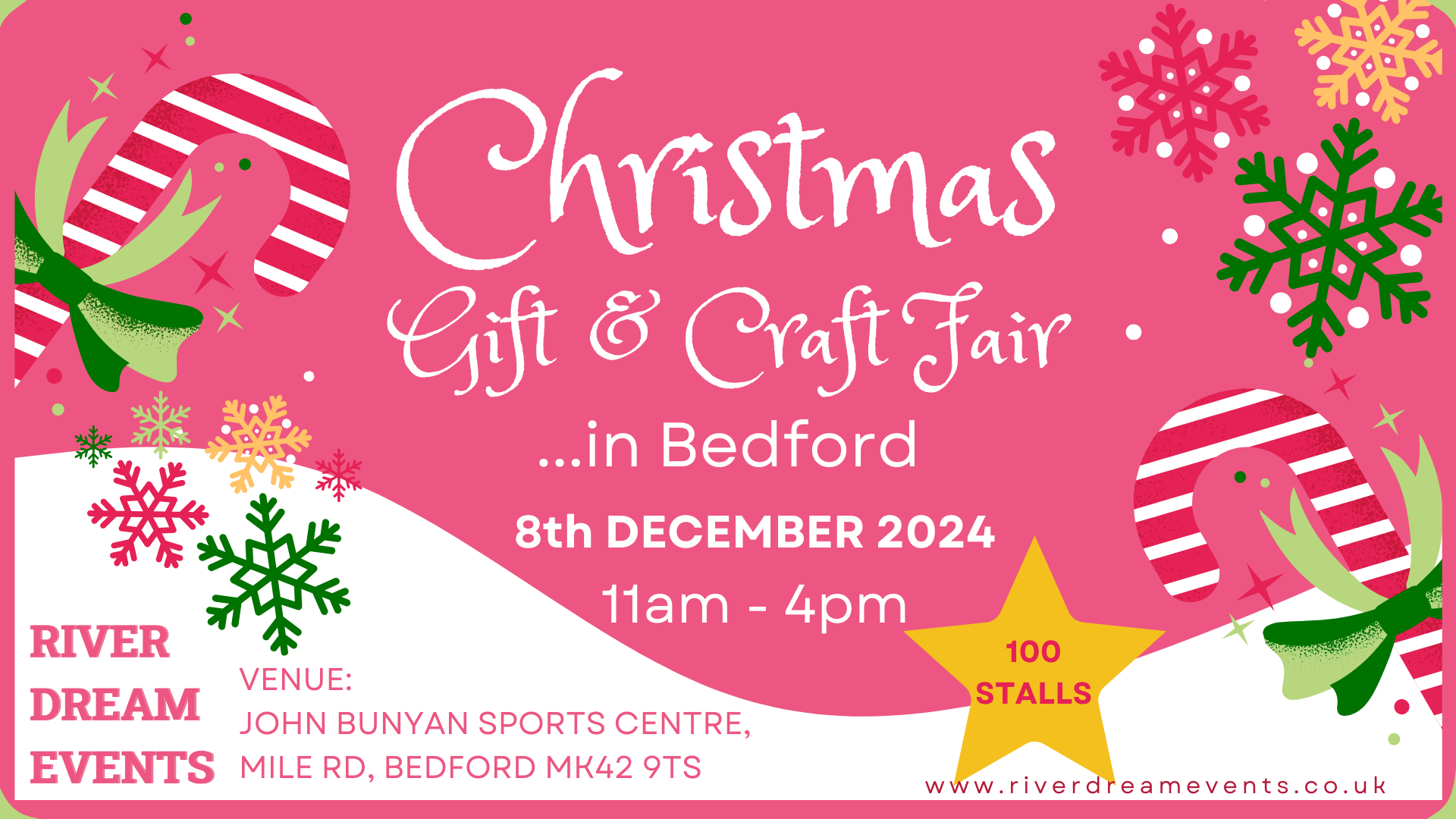 Bedford Christmas Gift & Craft Fair, 8th December 2024