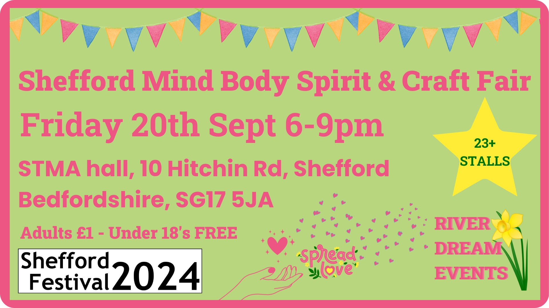 Shefford Mind Body Spirit and Craft Fair, 20th September 2024