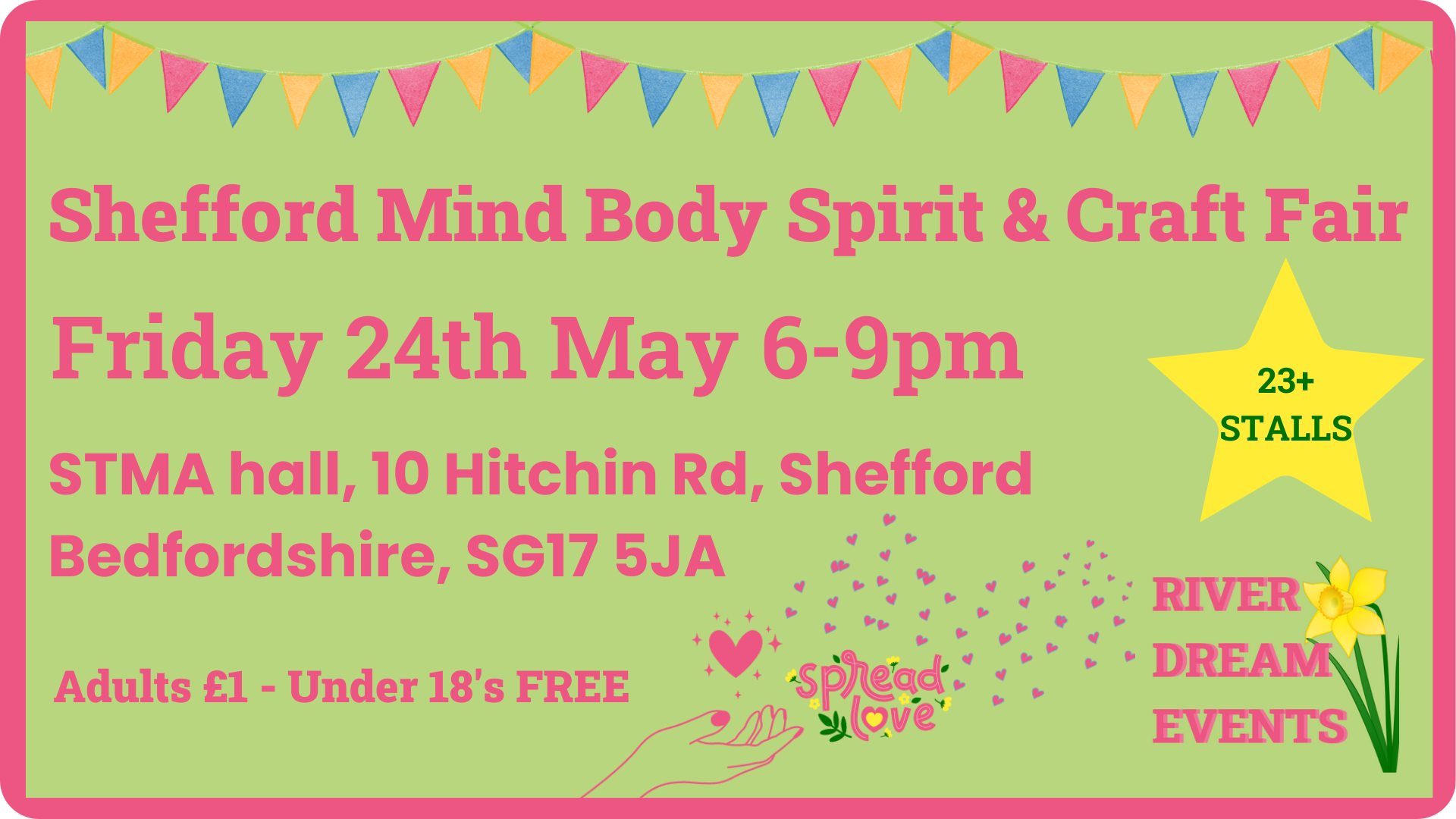 Shefford Mind Body Spirit and Craft Fair, 24th May 2024