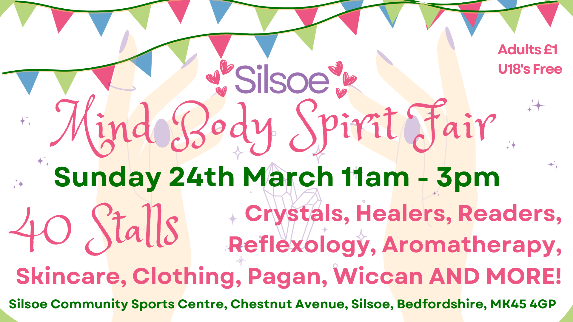 Silsoe Mind Body Spirit Fair, 24th March 2024